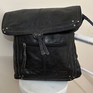 The Sak Black Leather Men's Backpack